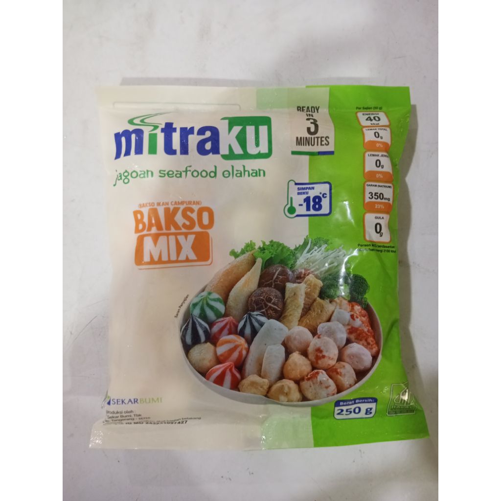 Mitraku Bakso ikan mix 250gr