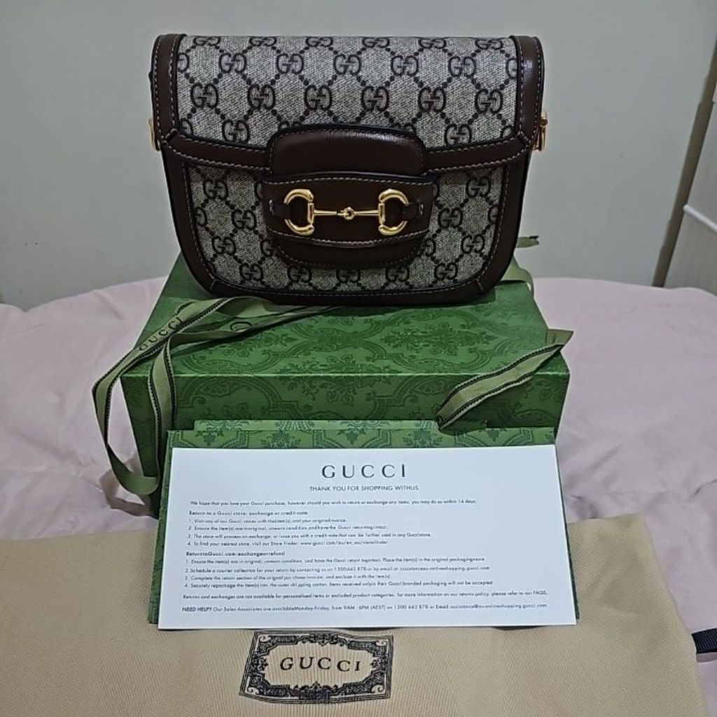 Preloved Tas Slingbag Gucong Horsebit size 20