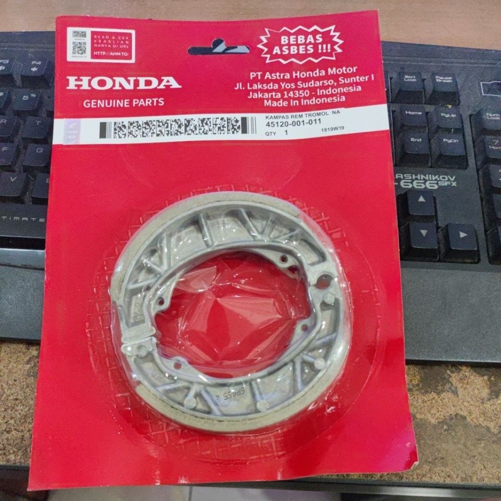 Kampas Rem Tromol Beat KZL