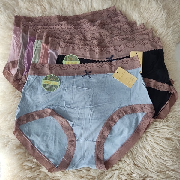 CD / Celana Dalam Wanita Merk Tally 8711 Bamboo Fibre Free Size