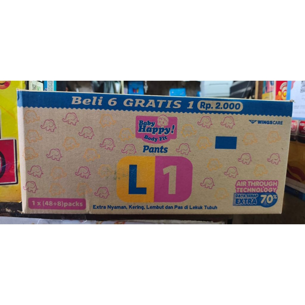 Baby Happy pants sachet size L / 1 Dus