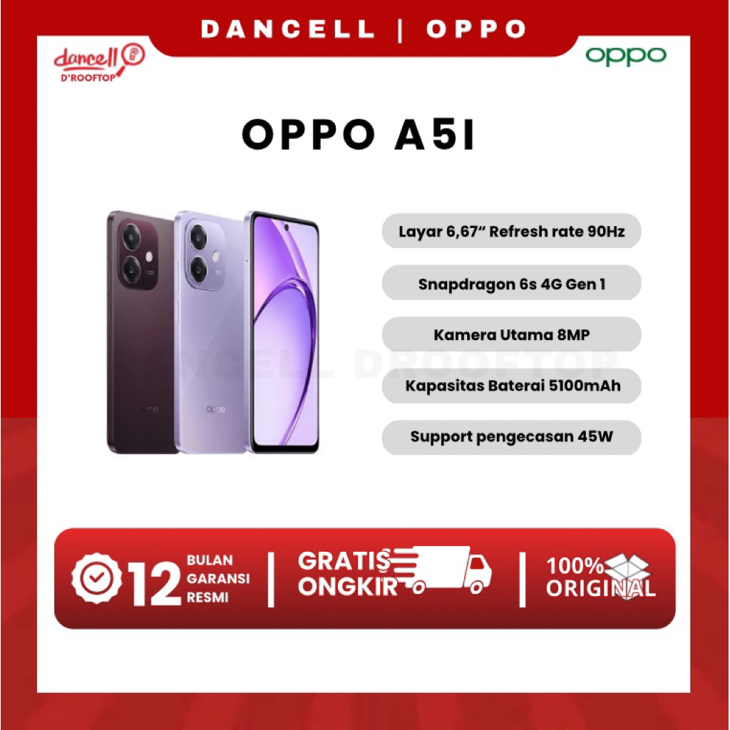 HP Oppo A5I Ram 4/64GB | 4/128GB