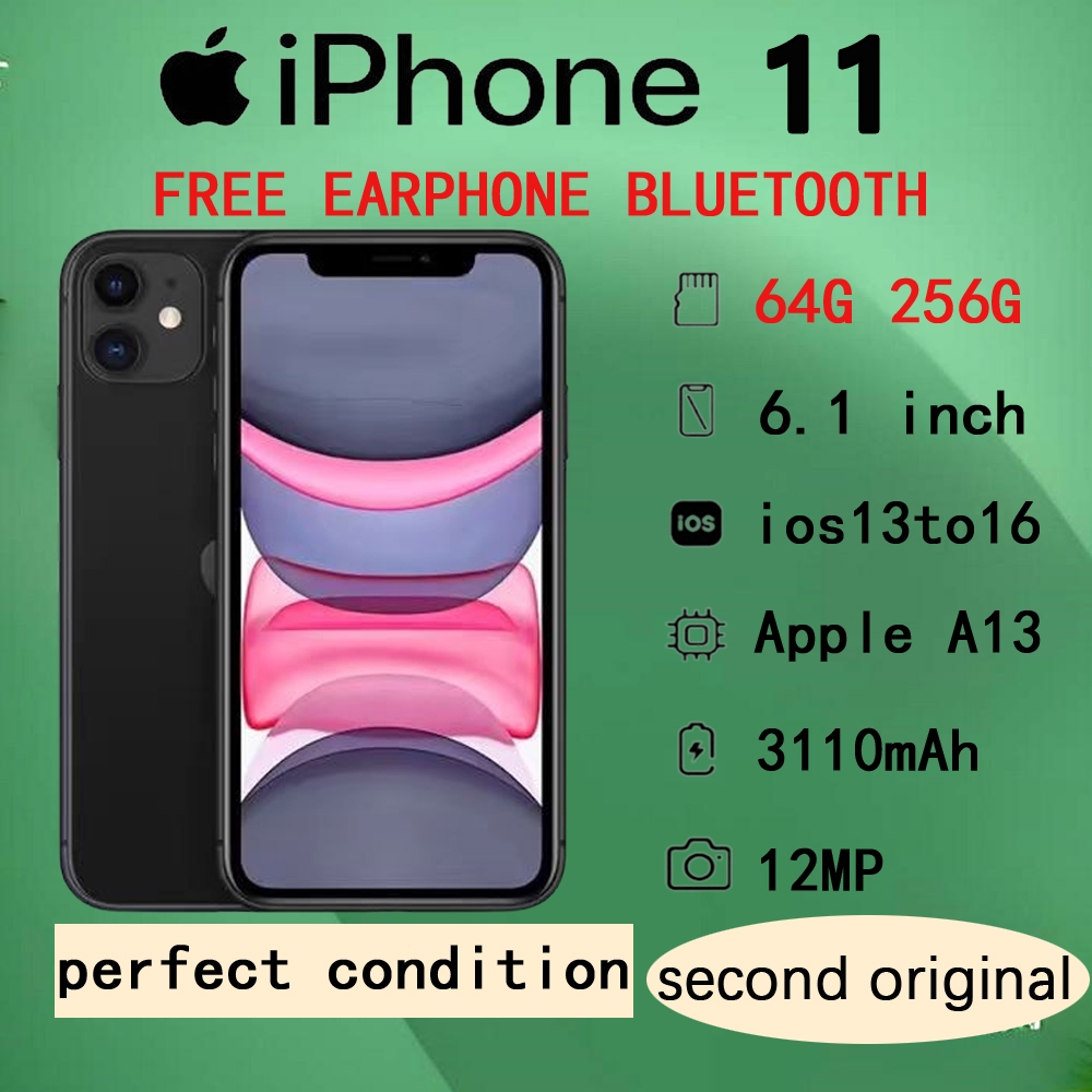 IP 11 256/128/64GB Second Fullset Mulus Icloud Kosong Battery Health 100% GOOD QUALITY