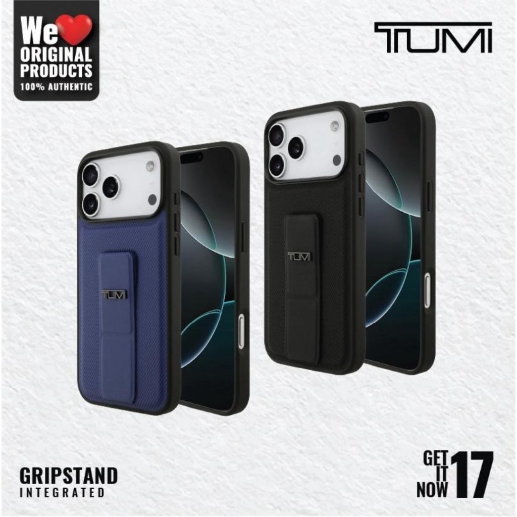 Casing Iphone 17 Pro Max , 17 Pro , Air - TUMI Ballistic Grip Emboss case - Original