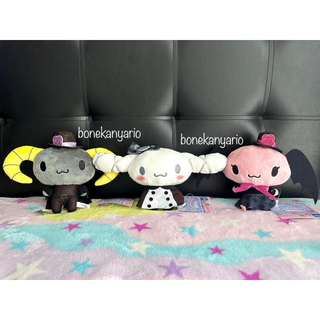 Boneka Cinnamoroll Lloromannic Dark Black Plush Original Sanrio Jepang Kawaii Cherry Berry Toreba