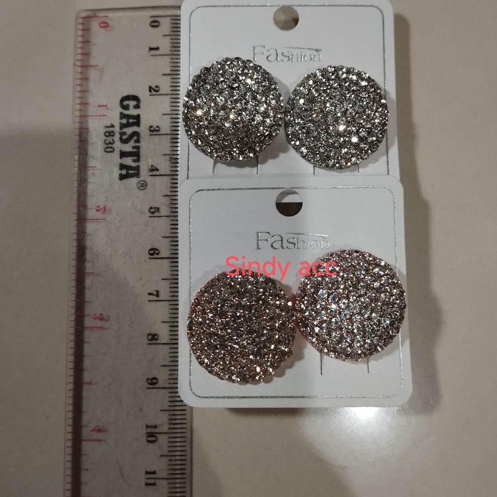 giwang jepit pesta/giwang pengantin modern