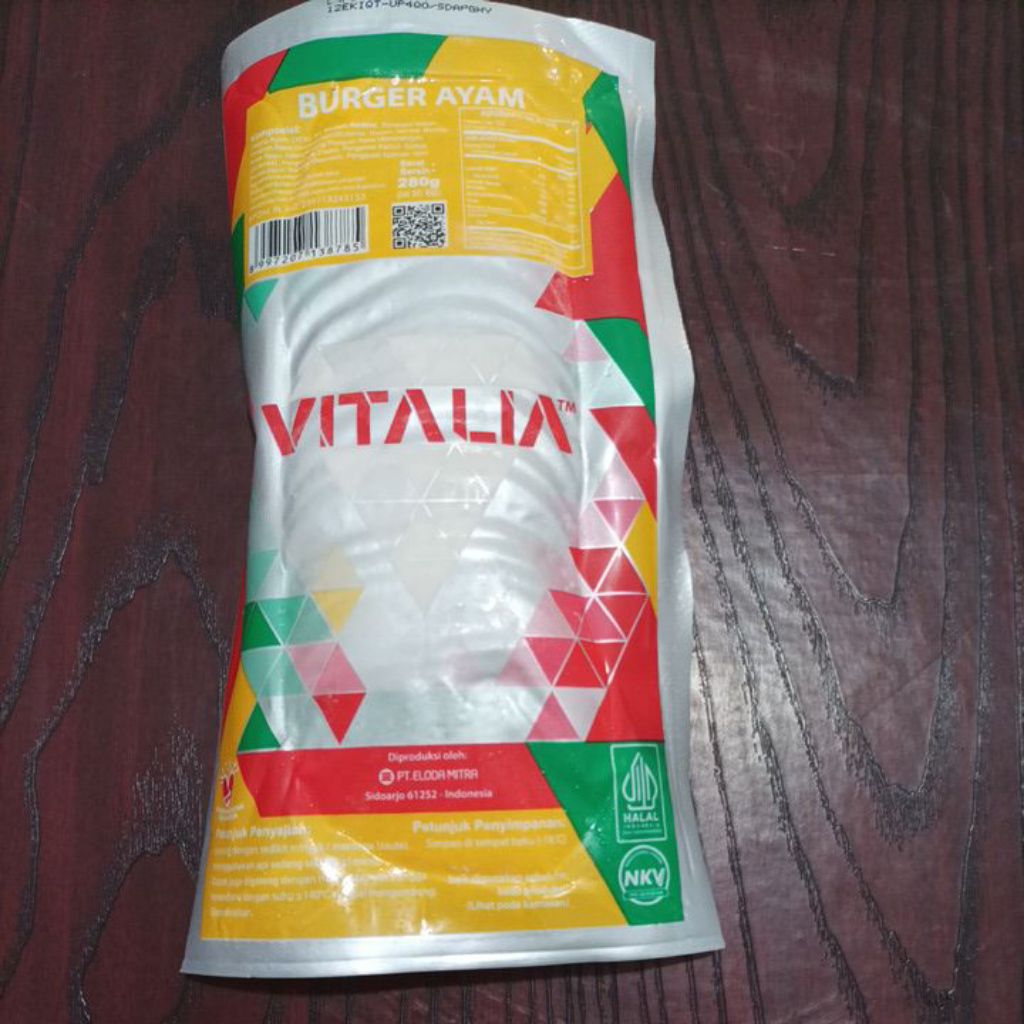 Vitalia Daging Burger Ayam 280g isi 20pcs