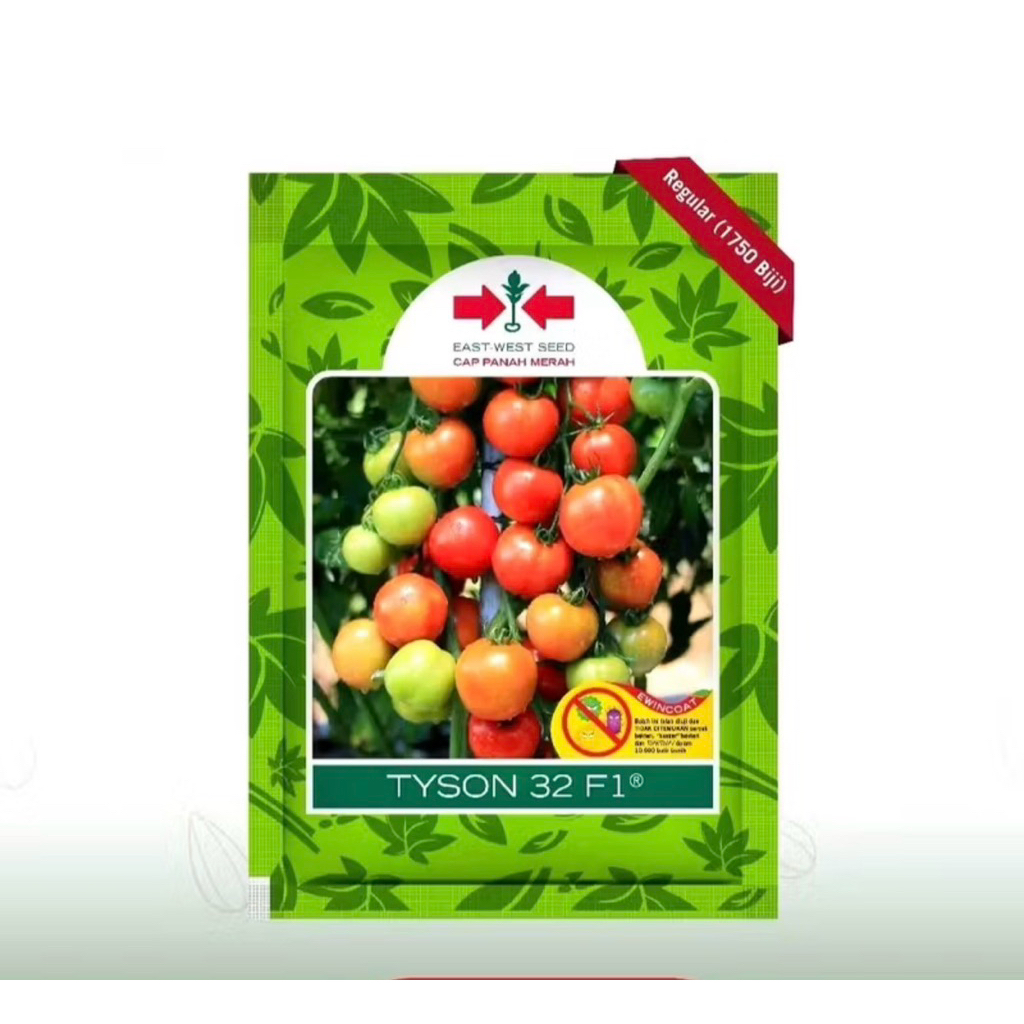 BENIH TOMAT TYSON 32 F1 1750 BUTIR CAP PANAH MERAH 100% ASLI