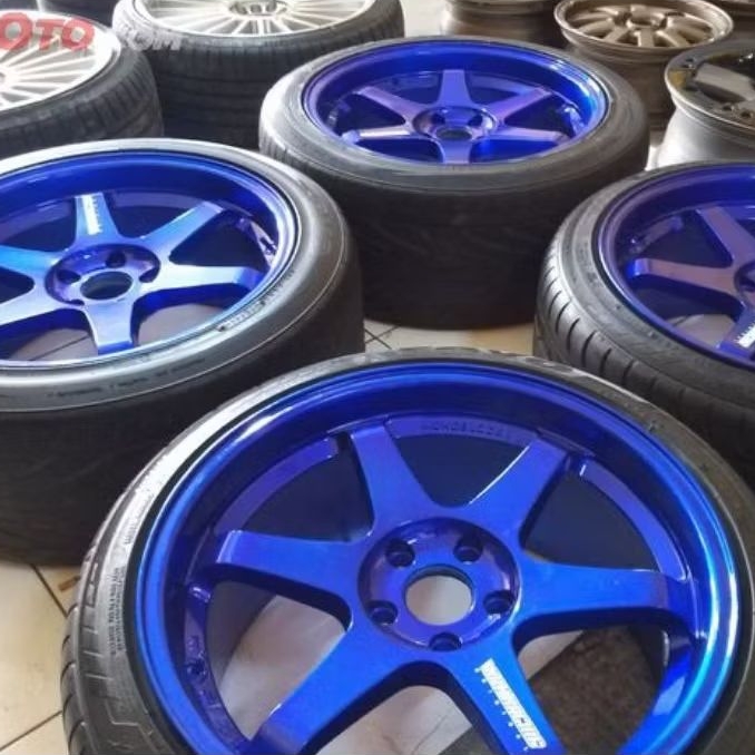 Cat PU Blue Purple Metalic 250ml Cat Velg Cat Motor Cat Mobil bukan Duco NC