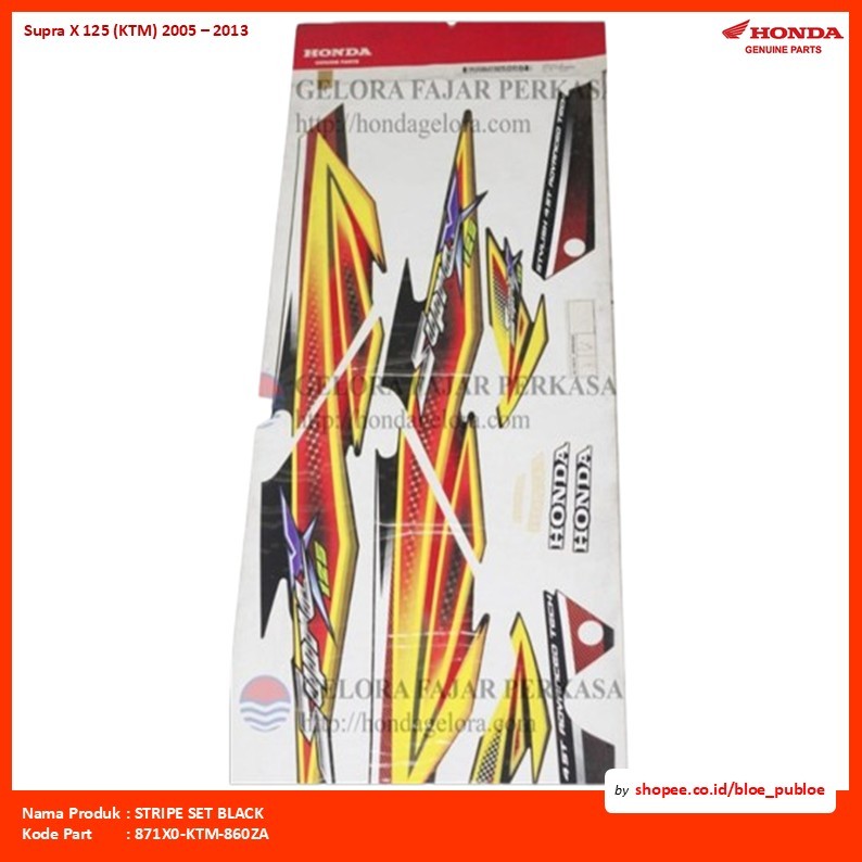 STRIPE SET BLACK/871X0KTM860ZA