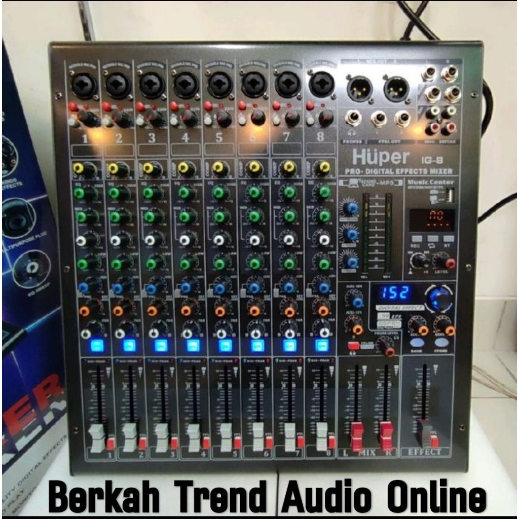 Mixer Huper 8 Channel Original