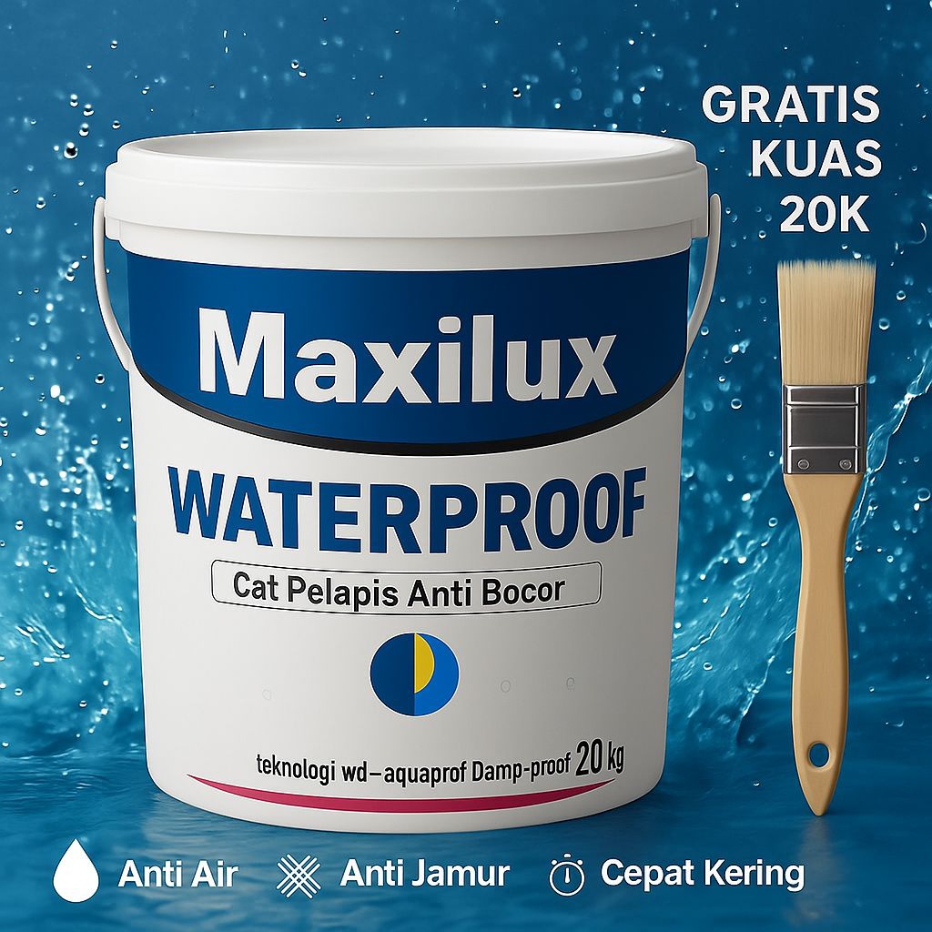 Cat Tembok Maxilux Waterproof 20kg – Best Quality untuk Interior & Eksterior