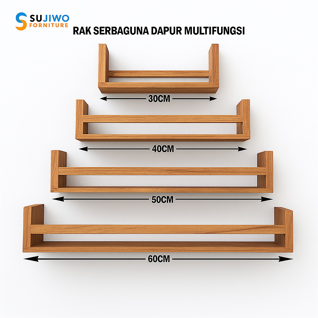 Rak Bumbu Kayu (BISA COD) Tempat Bumbu 4 in 1 / Tempat Bumbu Serbaguna Small / TEMPAT BUMBU DAPUR KO