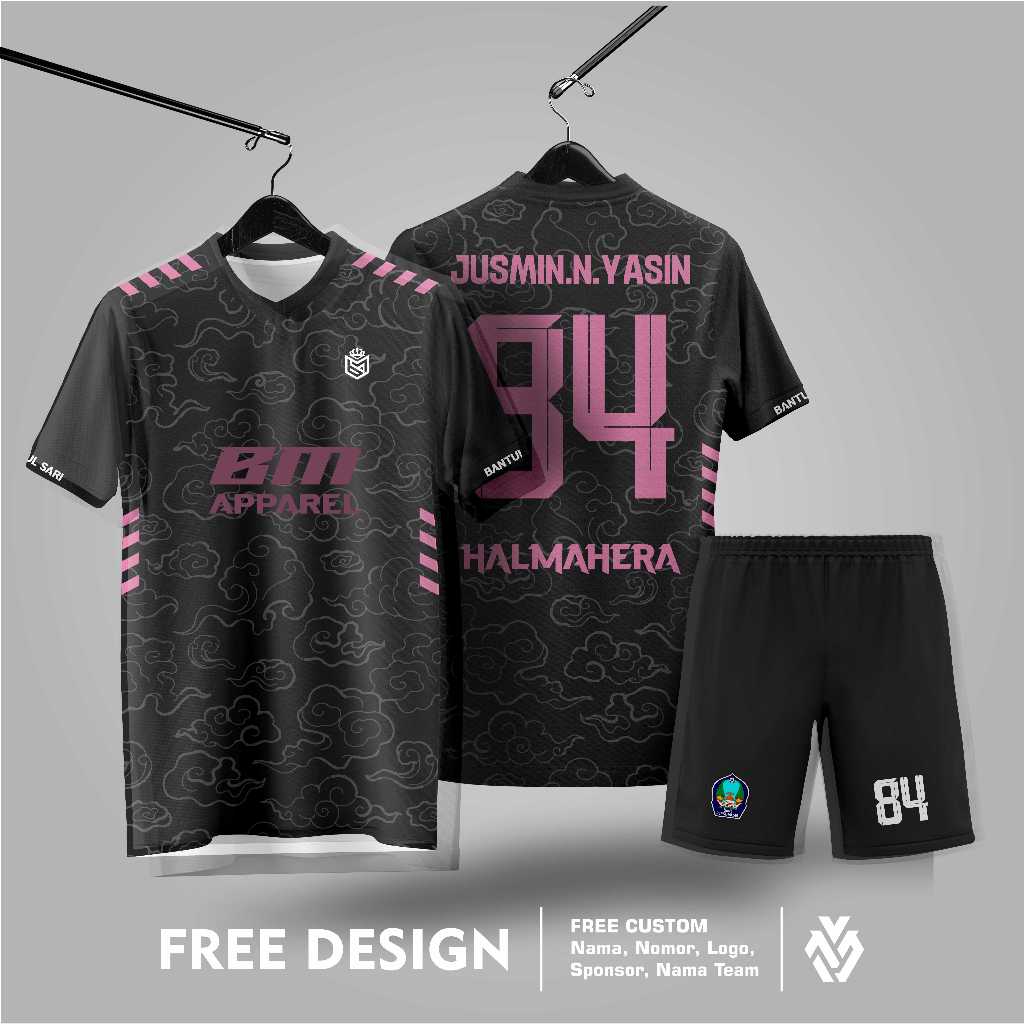 Jersey Futsal Sepakbola Custom Nama jersey futsal dll
