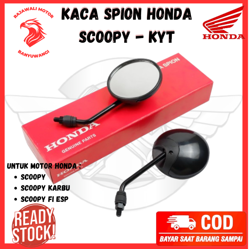 Kaca Spion Honda Scoopy Ori / Kaca Spion Kanan Kiri Motor Scoopy Karbu & Scoopy FI eSP - KYT
