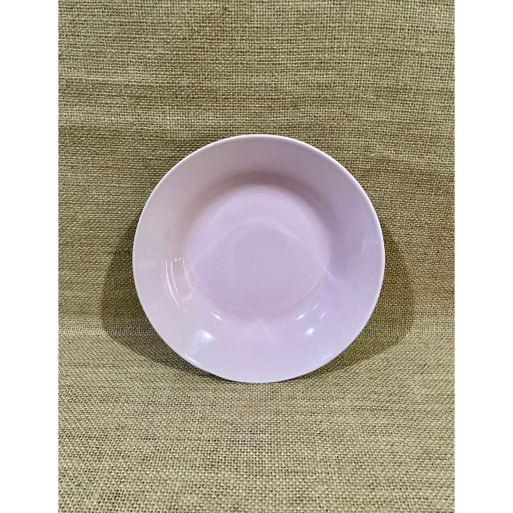 TANPA BRAND - Piring Ceramic / Piring Keramik / Piring Makan Keramik Diameter 20,5 cm Warna Soft Pin