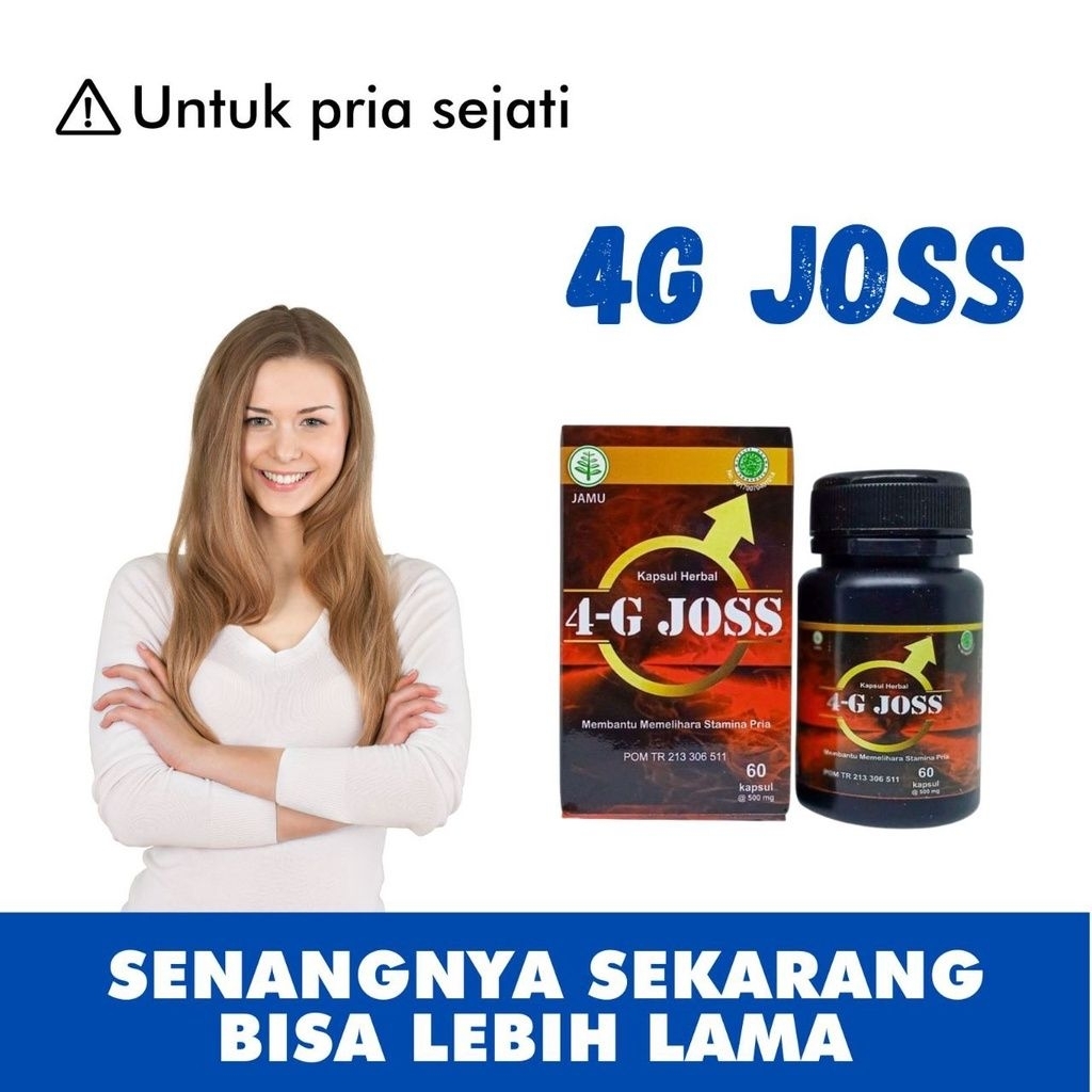 4G Joss Kapsul Herbal Pria Peningkat Stamina 4G-Joss Asli Original