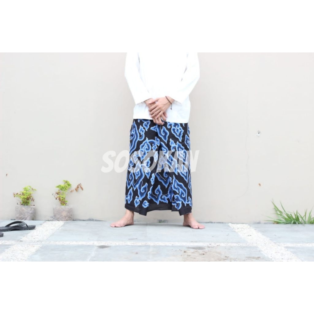 sarung batik motif mega mendung khas cirebon - sarung batik cirebon
