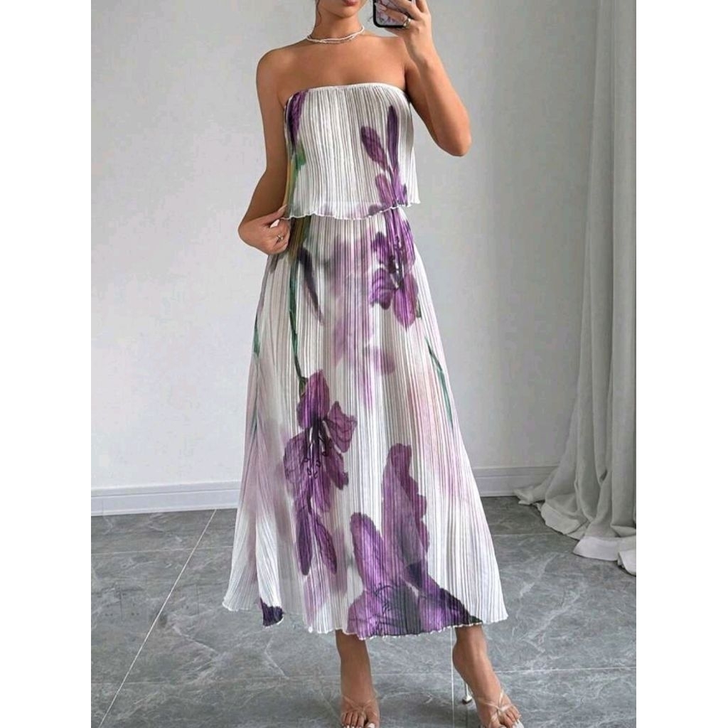 SHEIN Tube Top and Long Skirt set