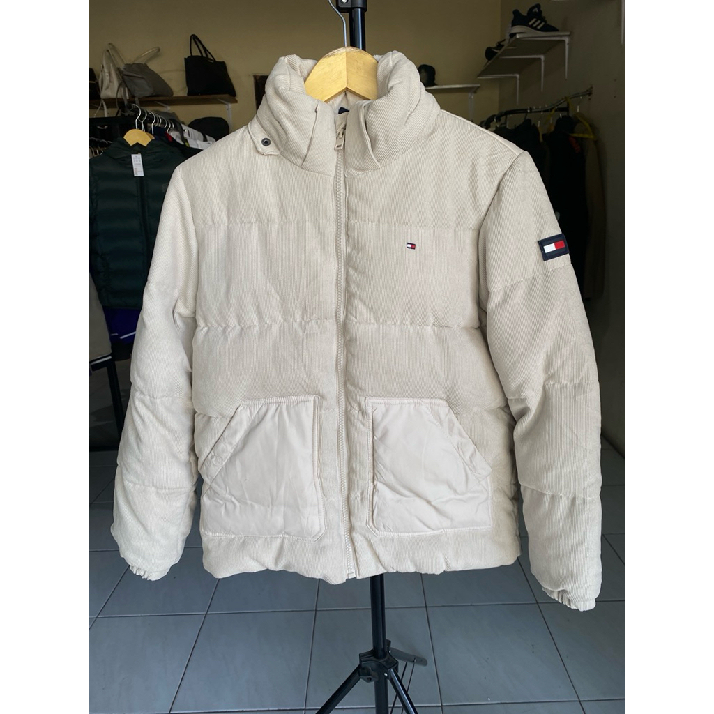 Jaket Puffer Corduroy Tommy Hilfiger Size S