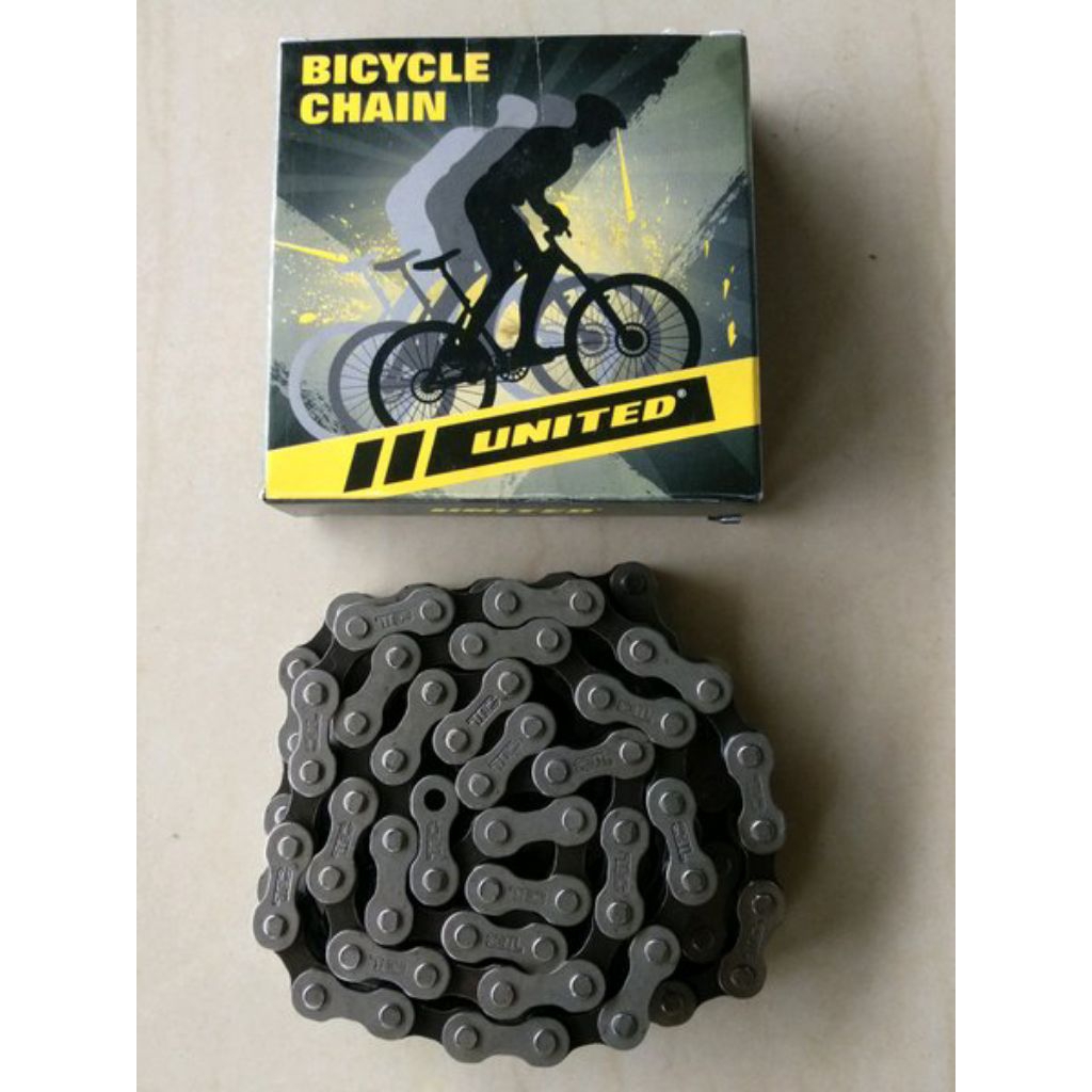 Rantai Sepeda Gunung dan Lipat 7 Speed 116L Merek United
