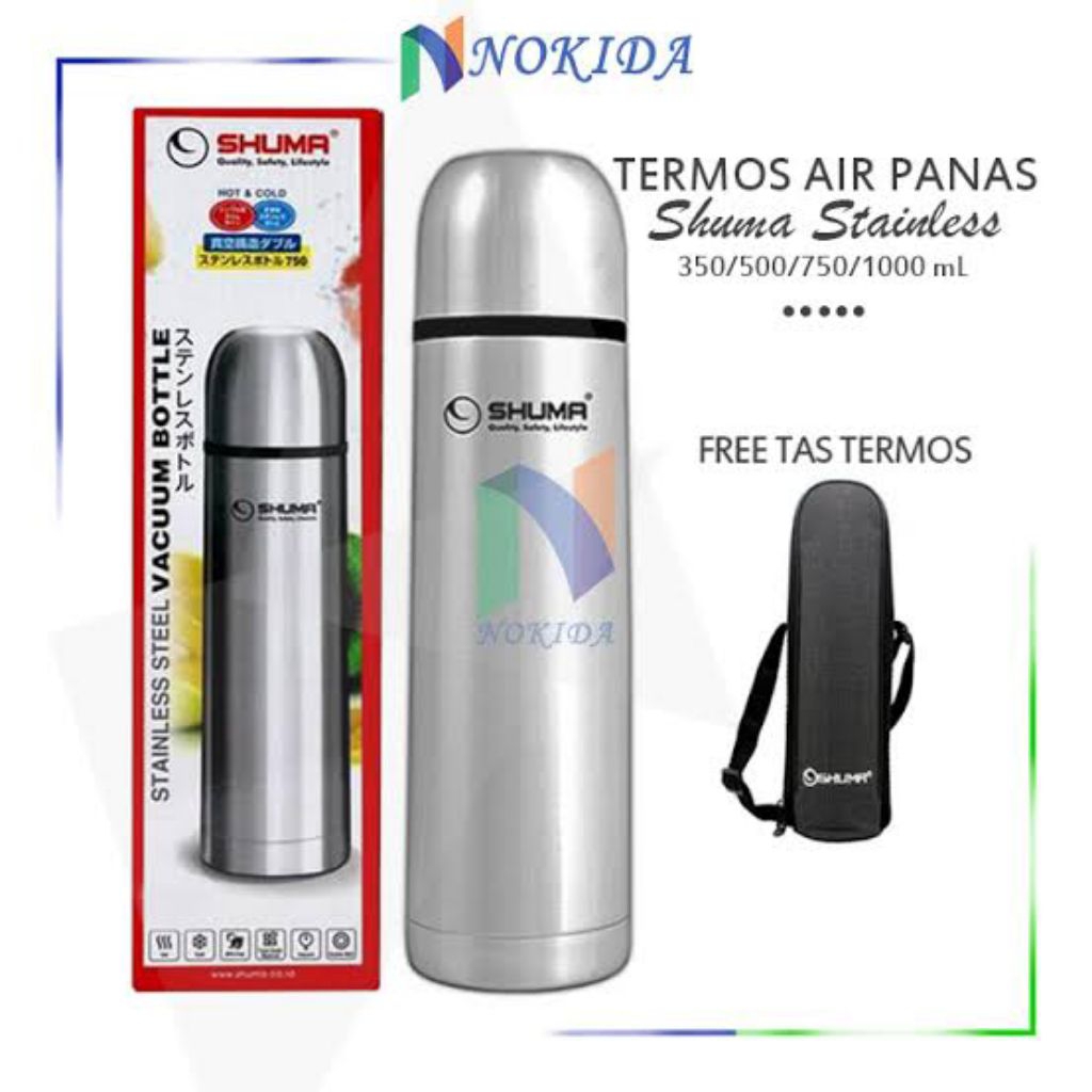 Nokida Termos Air Panas Stainless Steel Shuma 350/500/750/1000 mL Termos Air Panas Mini Kecil / Temp
