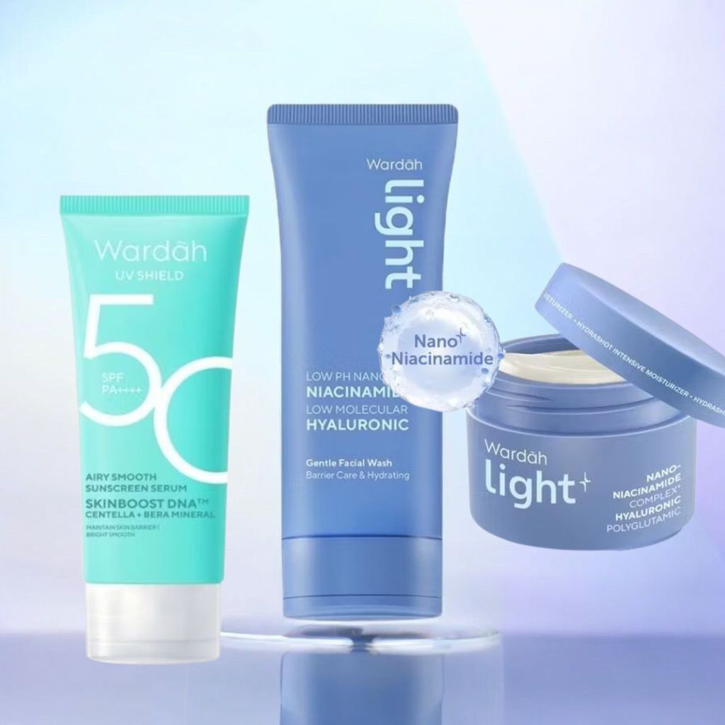 Wardah Skincare Satu Paket Untuk Kulit Bruntus Jerawat Berminyak Paket Lengkap Sabun Wajah Suncren M