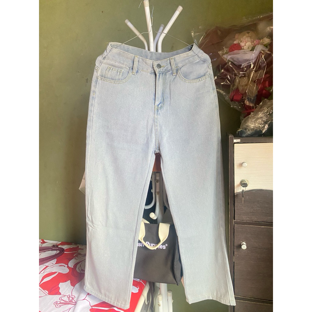 (preloved) f.miga C56 Jeans - Biru keabuan