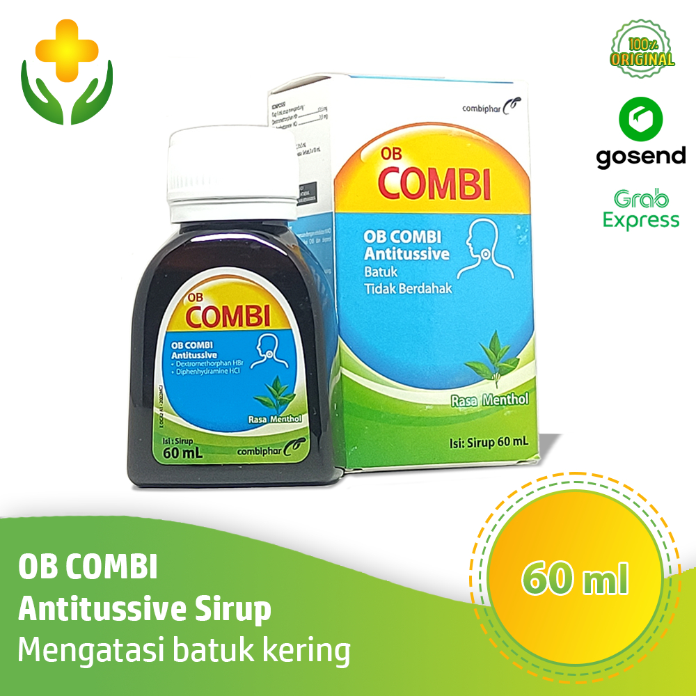 OB Combi Antitussive Rasa Menthol 60 ml - Obat Batuk Tidak Berdahak