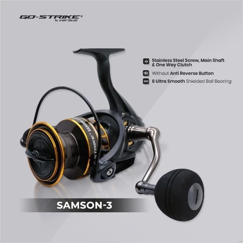 Terlaris Reel GO STRIKE VERSUS SAMSON 3 8000 PG REEL