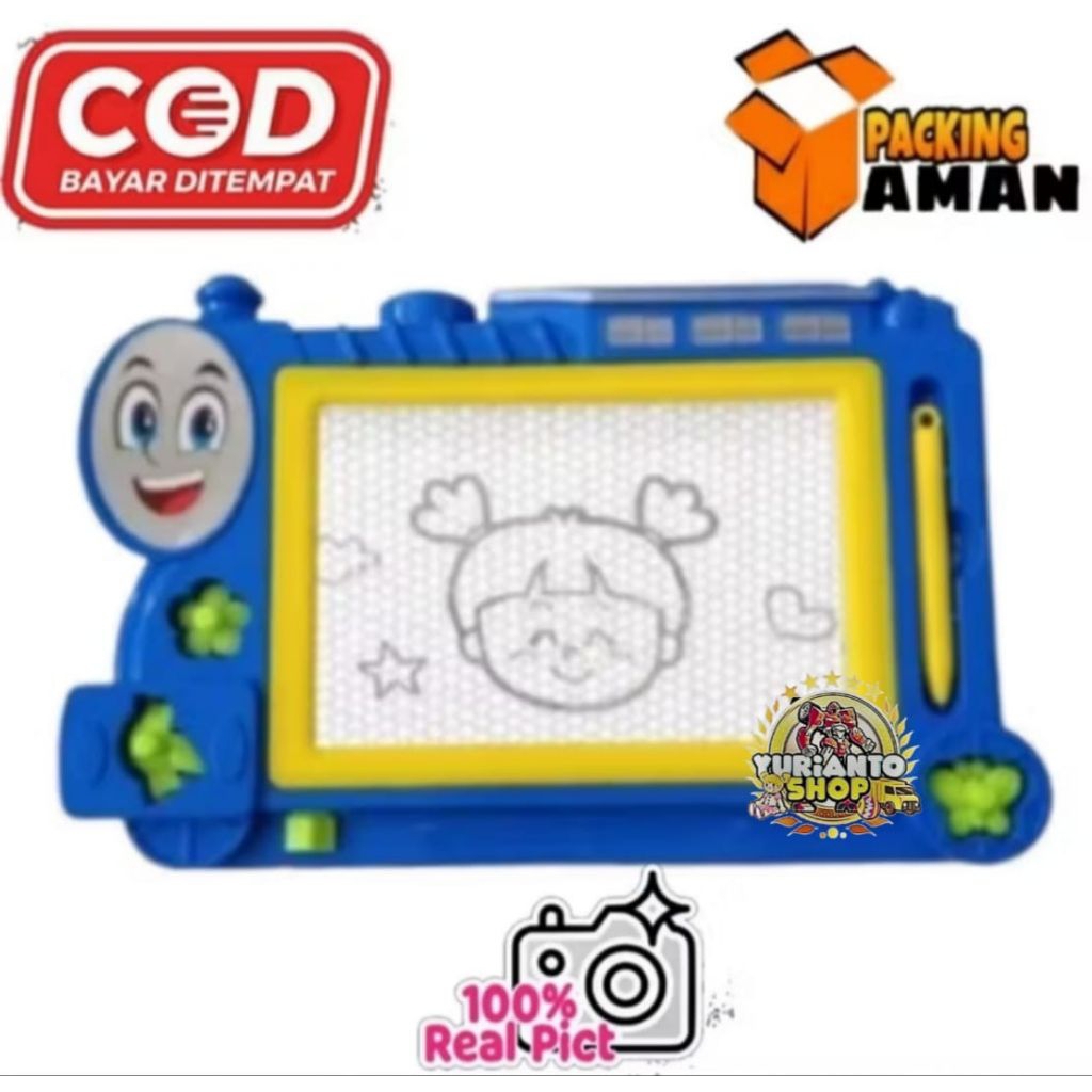 COD PROMO LKL009 MAINAN MURAH ANAK PAPAN TULIS KATAKTER MOBIL / PAPAN TULIS MAGNET / PAPAN DRAWING B