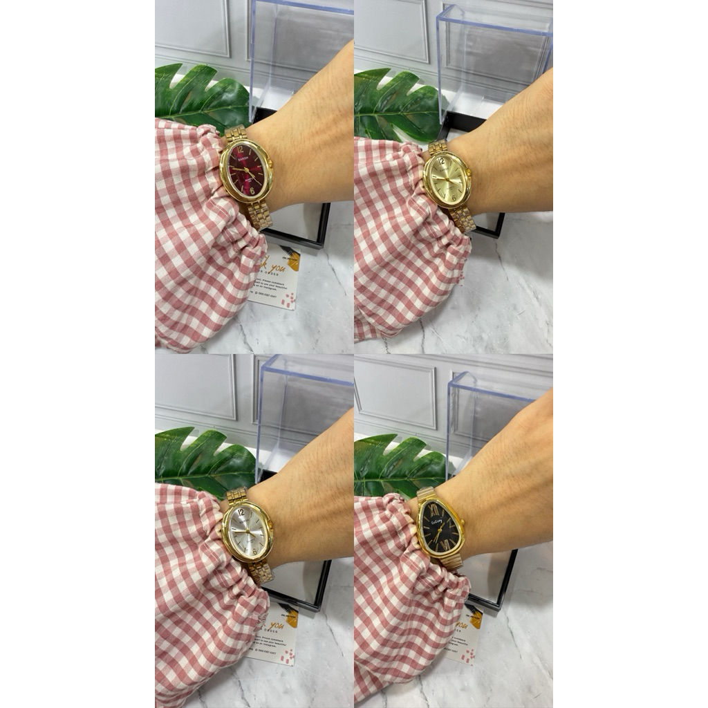 Jam cewek rantai gold