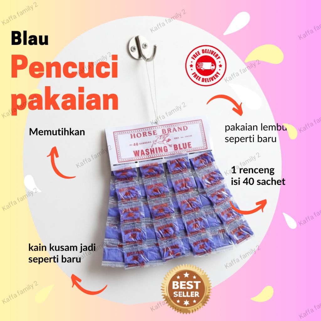 blau cuci pakaian isi 40 sachet