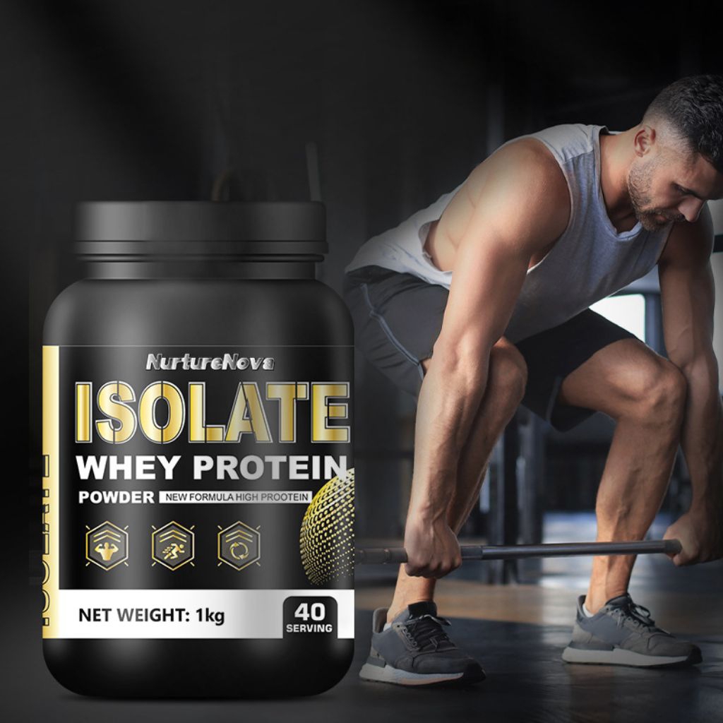 WHEY PROTEIN ISOLATE 1KG – Susu Otot Premium  Bulking & Cutting  40 Serving