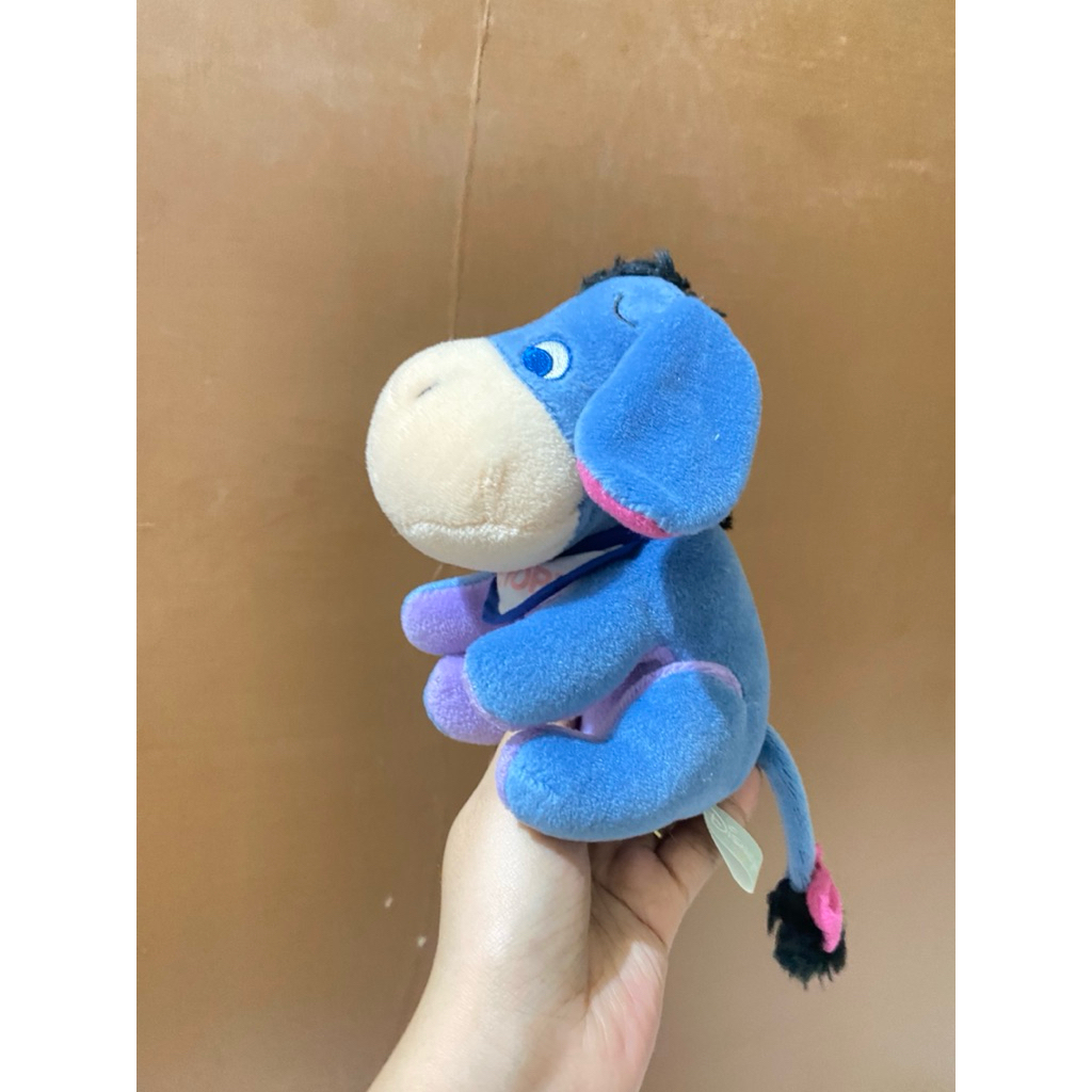 Boneka Karakter Eeyore Rattle Baby size 8x15cm Original / Boneka Rattle Baby Eeyore / Boneka Eeyore 