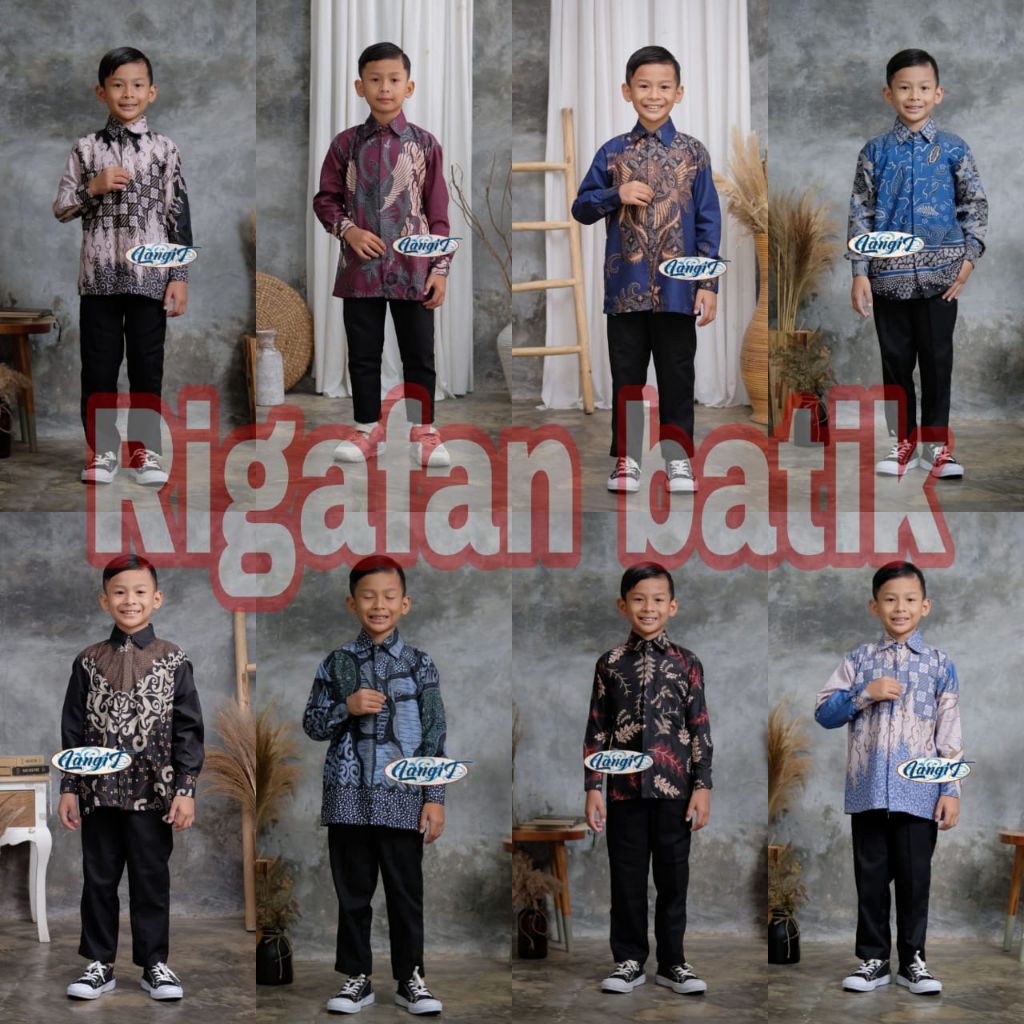 Kemeja batik anak laki-laki lengan panjang | Kemeja batik anak laki-laki terbaru | Kemeja batik anak