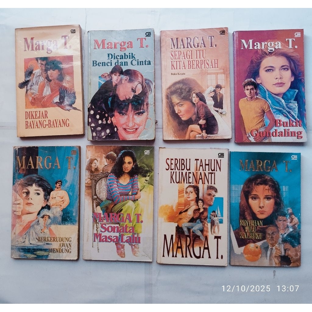Novel Karya Marga T; DIKEJAR BAYANG-BAYANG, DICABIK BENCI DAN CINTA, SEPAGI ITU KITA BERPISAH, BUKIT