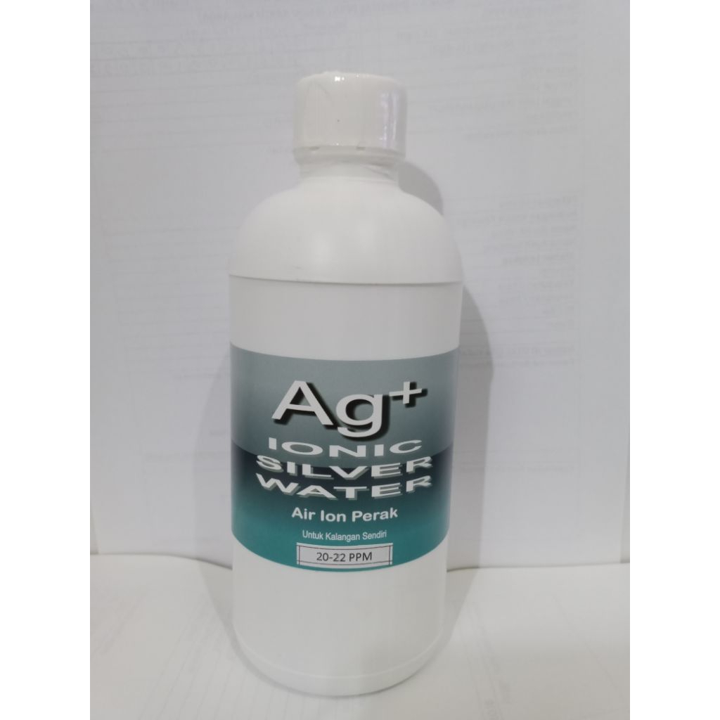 Ionic Silver Water (Ag+) Air Ion Perak 20-22 ppm - Kemasan Refill isi 500 ml