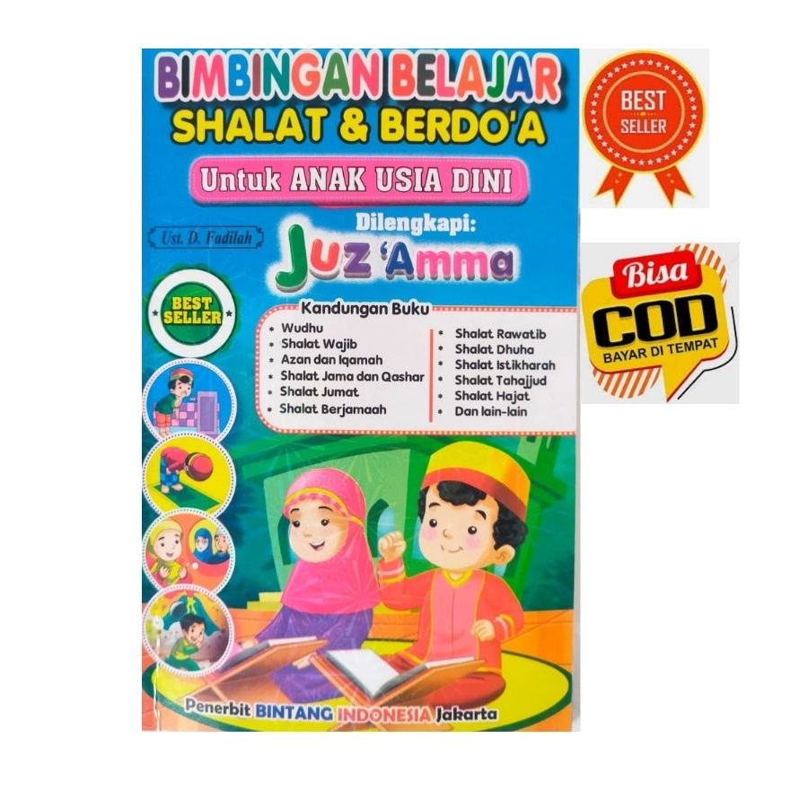 Buku Bimbingan Belajar Sholat Dan Berdoa Untuk Anak Usia Dini Dilengkapi Juz Amma
