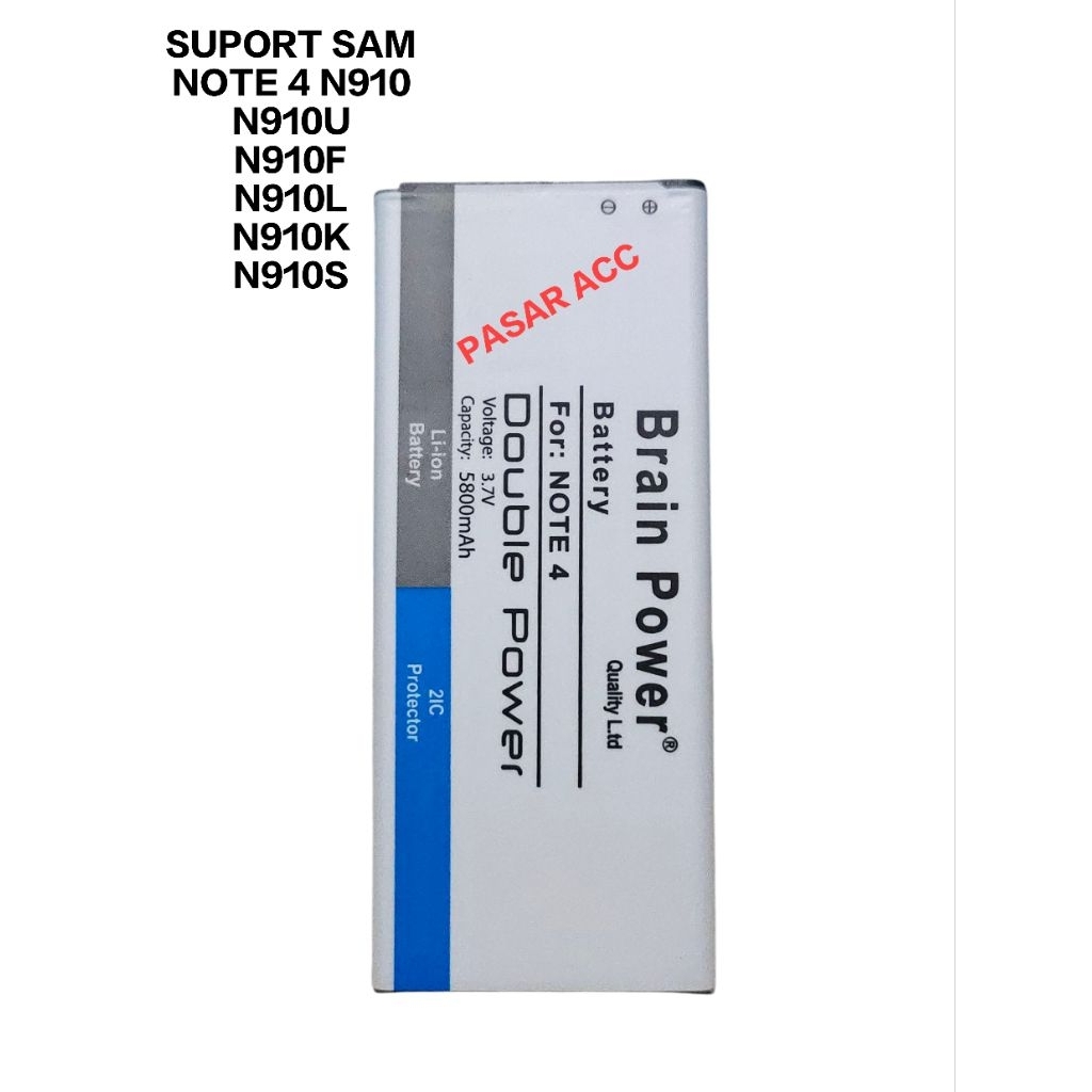 Baterai Suport SAM NOTE 4 N910 - N910U - N910F - N910L - N910K - N910S Batre