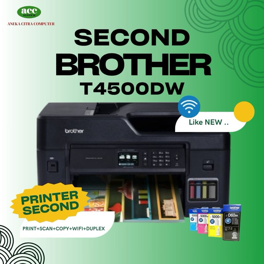 Printer Brother T4500DW All-in-One A3 Print Scan Copy Wi-Fi Duplex