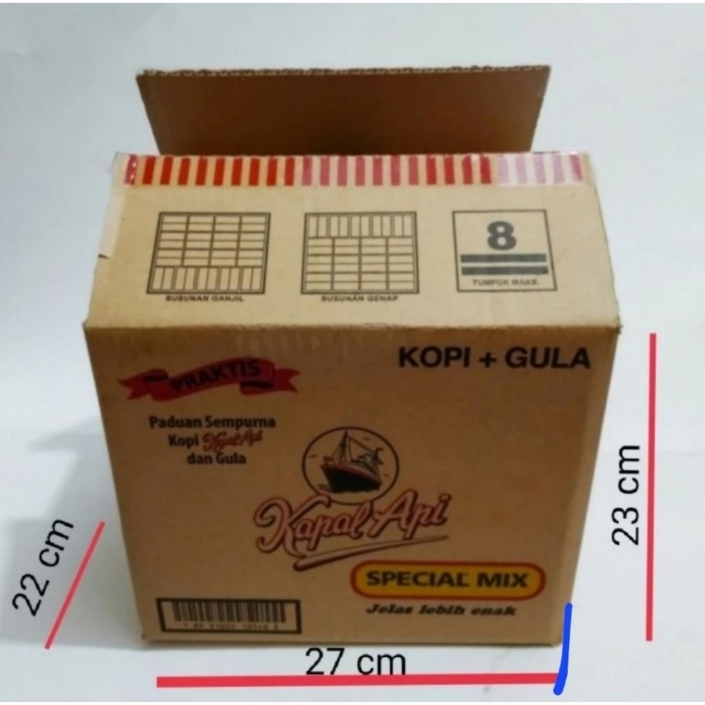 kardus bekas kopi kapal api
