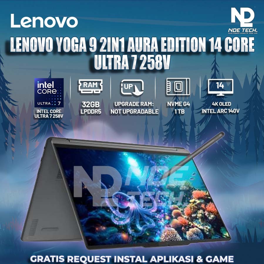 LENOVO YOGA 9 2IN1 AURA EDITION 14 CORE ULTRA 7 258V