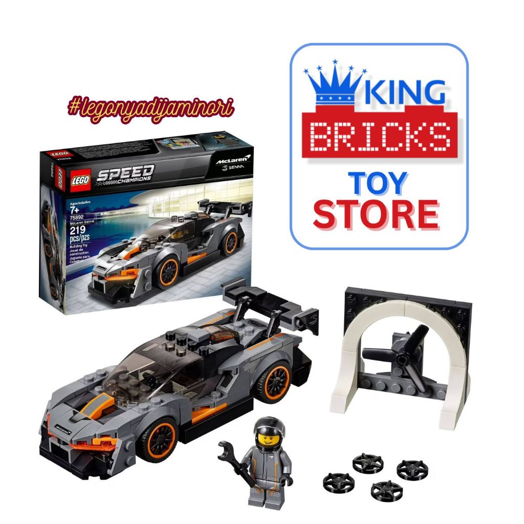 LEGO SPEED CHAMPIONS 75892 McLaren Senna - Mainan Anak Laki Lego Mobil Balap Lego Kreatif