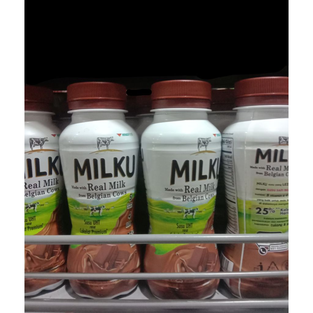 Susu MILKU Coklat Strawberry Vanilla
