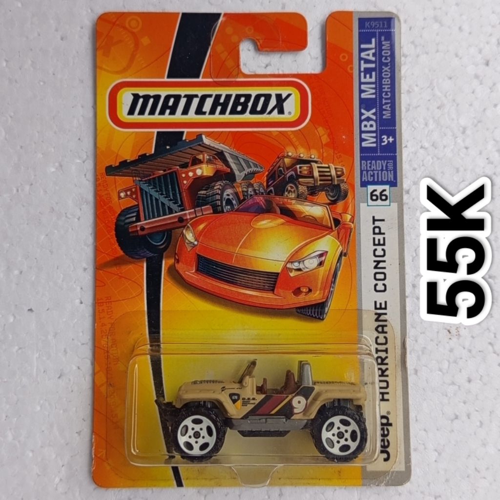 Diecast Matchbox Jeep Huricane Concept