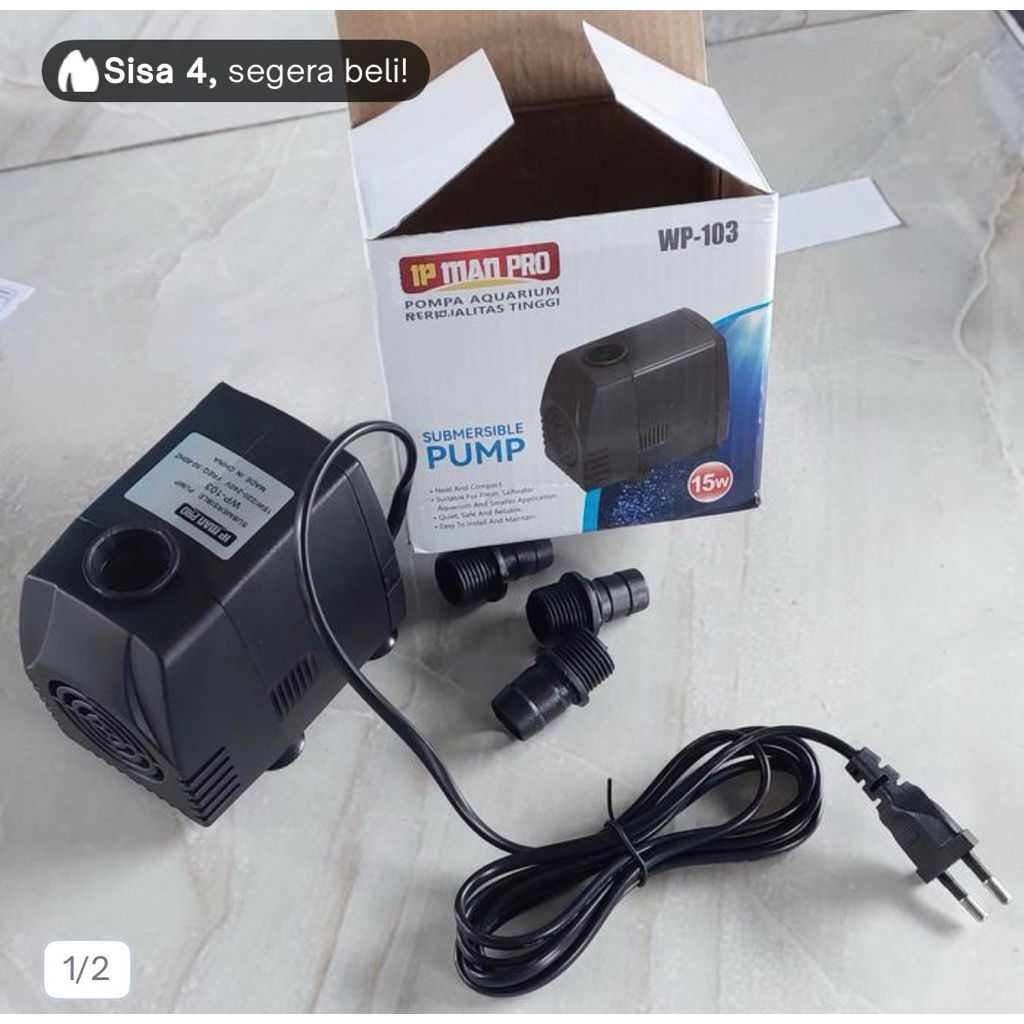 Cashback IP MAN PRO 15W pompa akuarium WP 103 2000LH