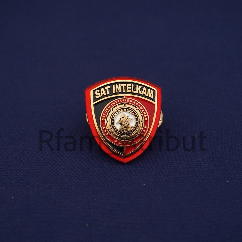 Pin Sat Intelkam / Brevet Brivet Intelkam Polri Premium