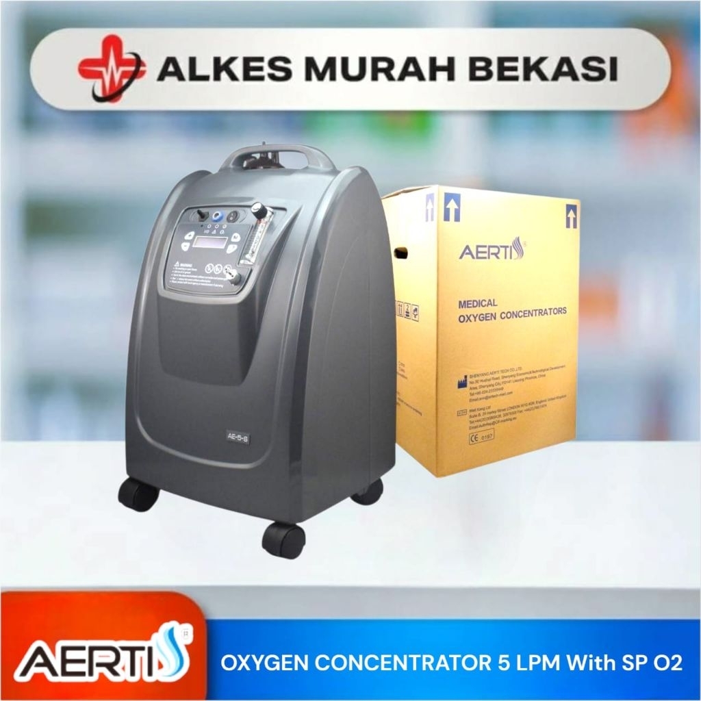 AERTI OKSYGEN CONCENTRATOR 5 LPM Dengan SP O2