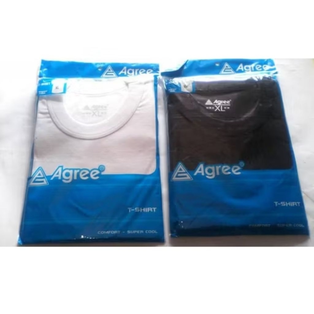 isi 1 pcs kaos oblong pria Agree